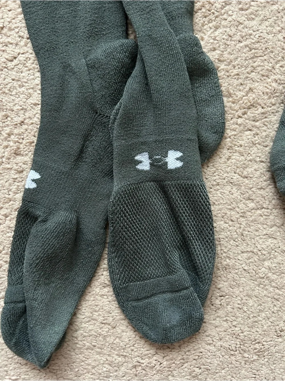 Set of 3 Under Armour Men's Tactical Boot Green Military Socks